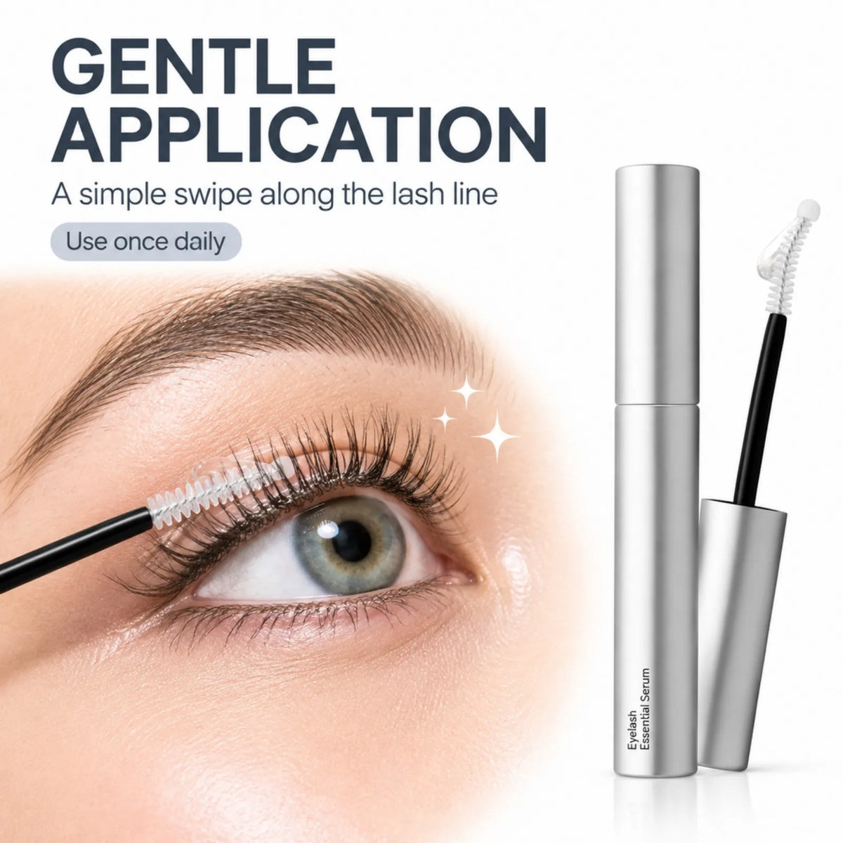 Eyelash and Eyebrow Enhancer Serum 15Ml Lash Conditioner for Fuller Thicker Looking Brows Precision Brush Daily Eye Makeup Prep